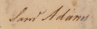 Lot #74 Samuel Adams Twice-Signed Document - Image 4