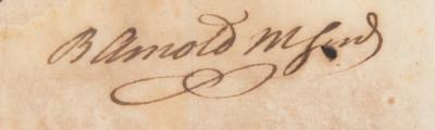 Lot #220 Benedict Arnold Autograph Document Signed - Image 2