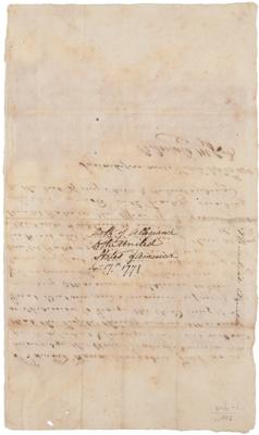 Lot #220 Benedict Arnold Autograph Document Signed - Image 3