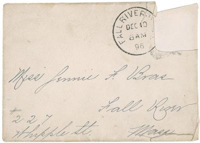 Lot #139 Lizzie Borden Autograph Letter Signed - Image 3