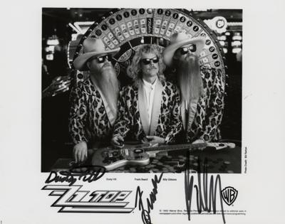 Lot #506 ZZ Top Signed Photograph