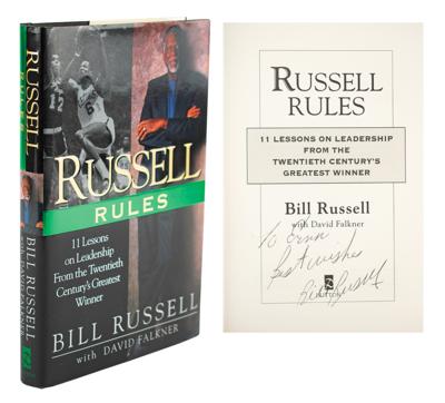 Lot #654 Bill Russell Signed Book