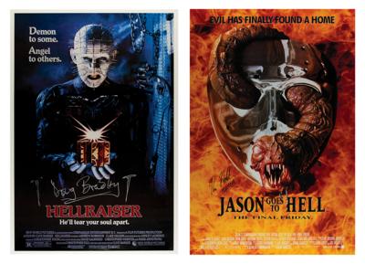 Lot #578 Horror: Doug Bradley and Kane Hodder (2) Signed Posters