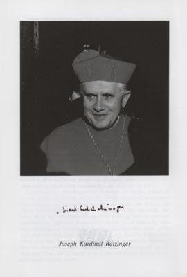 Lot #192 Pope Benedict XVI Signed Booklet