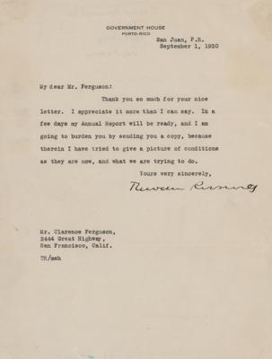 Lot #200 Theodore Roosevelt, Jr. Typed Letter Signed
