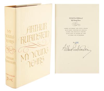Lot #450 Arthur Rubinstein Signed Book