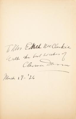 Lot #154 Clarence Darrow Signed Book - Image 2