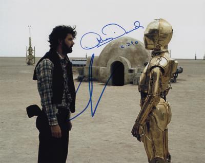 Lot #621 Star Wars: George Lucas and Anthony Daniels Signed Photograph - Image 1