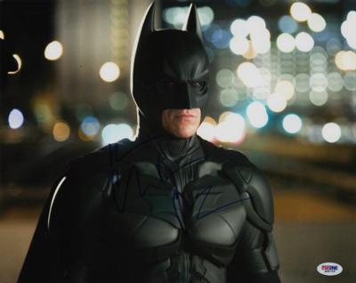Lot #533 Batman: Christian Bale Signed Oversized Photograph