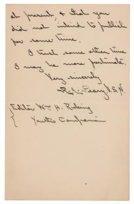 Lot #190 Robert E. Peary Autograph Letter Signed - Image 2