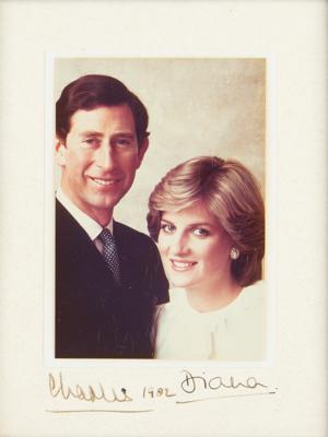 Lot #134 Princess Diana and Prince Charles Signed Photograph