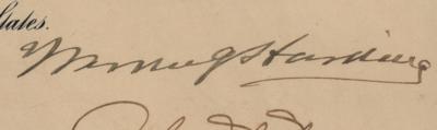 Lot #17 Warren G. Harding Document Signed as President - Image 2