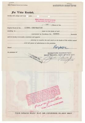 Lot #153 Roy Cohn Document Signed