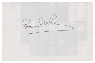 Lot #464 Beatles: Paul McCartney Signature