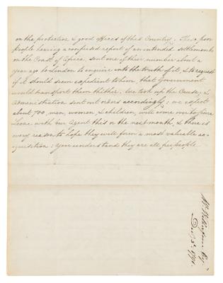 Lot #125 William Wilberforce Letter Signed - Image 4