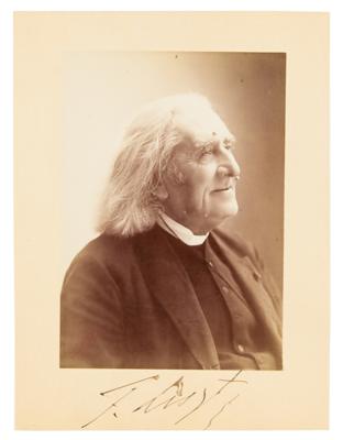 Lot #429 Franz Liszt Signed Photograph