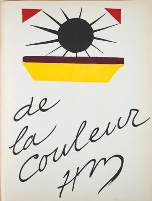 Lot #305 Henri Matisse Signed Book with Original Flower Sketches  - Image 4