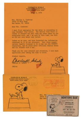 Lot #331 Charles Schulz Typed Letter Signed