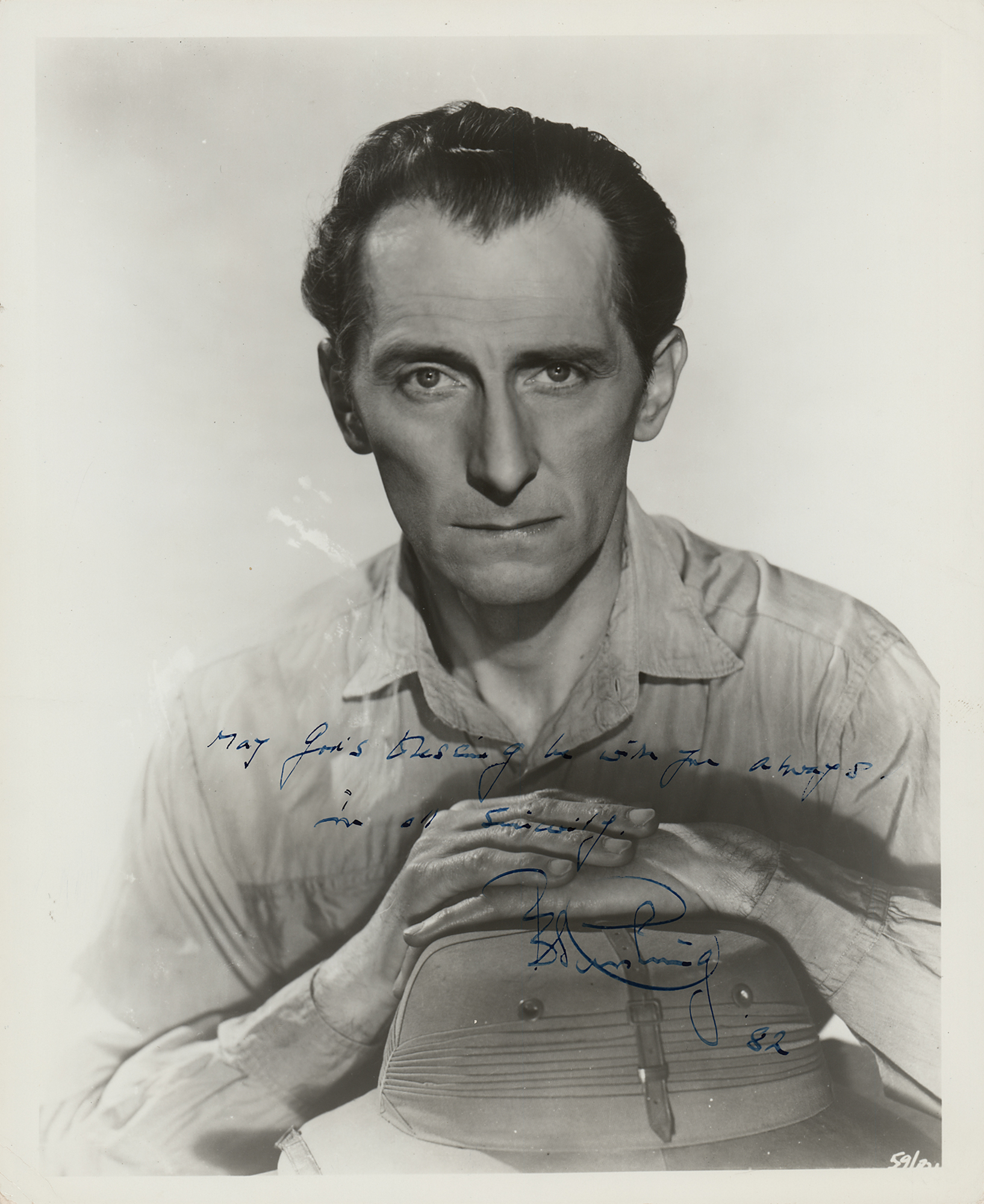 Lot #550 Peter Cushing Signed Photograph