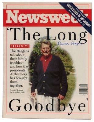 Lot #62 Ronald Reagan Signed Magazine