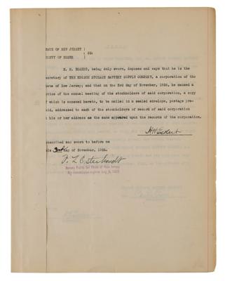 Lot #105 Thomas Edison Document Signed - Image 5