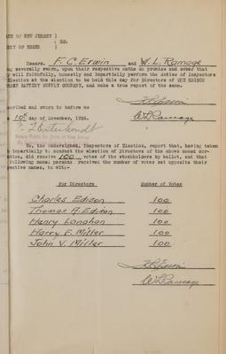 Lot #105 Thomas Edison Document Signed - Image 7