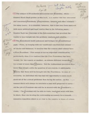Lot #20 Dwight D. Eisenhower Typed Manuscript Signed