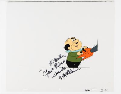 Lot #324 Mel Blanc Signed Animation Cel from The Jetsons