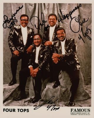 Lot #477 Four Tops Signed Photograph