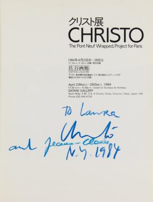 Lot #314 Christo and Jeanne-Claude Signed Exhibition Catalog - Image 2