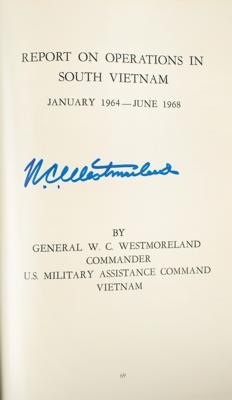 Lot #246 Vietnam War: William Westmoreland and U.S. Grant Sharp, Jr. Signed Book - Image 4