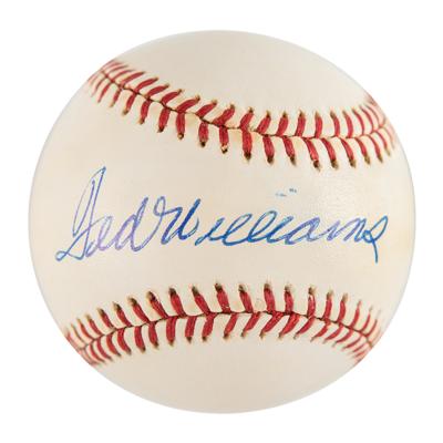 Lot #660 Ted Williams Signed Baseball