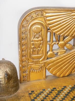 Lot #525 Paramount Pictures 'King Tutankhamun' Egyptian Revival Prop Chair - Image 10