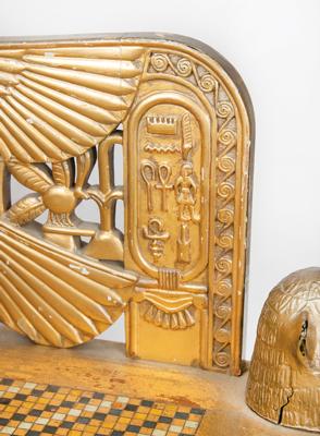 Lot #525 Paramount Pictures 'King Tutankhamun' Egyptian Revival Prop Chair - Image 11