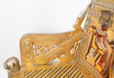 Lot #525 Paramount Pictures 'King Tutankhamun' Egyptian Revival Prop Chair - Image 12