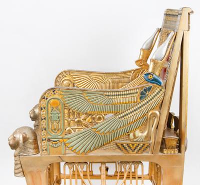 Lot #525 Paramount Pictures 'King Tutankhamun' Egyptian Revival Prop Chair - Image 15