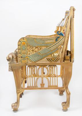 Lot #525 Paramount Pictures 'King Tutankhamun' Egyptian Revival Prop Chair - Image 4