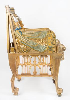 Lot #525 Paramount Pictures 'King Tutankhamun' Egyptian Revival Prop Chair - Image 5