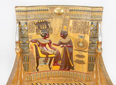Lot #525 Paramount Pictures 'King Tutankhamun' Egyptian Revival Prop Chair - Image 8