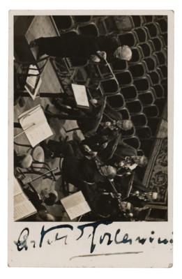 Lot #451 Arturo Toscanini Signed Photograph