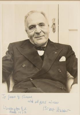 Lot #452 Bruno Walter Signed Photograph