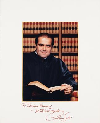 Lot #204 Antonin Scalia Signed Photograph