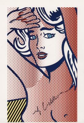 Lot #316 Roy Lichtenstein Signed Promo Print - ‘Nude with Blue Hair, State I'
