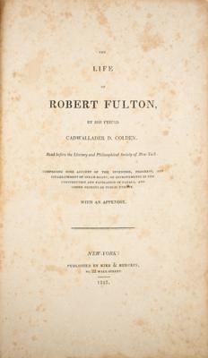 Lot #261 Cadwallader D. Colden: The Life of Robert Fulton - Image 2