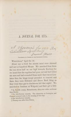 Lot #270 Lemuel Lyons and Samuel Haws: The Military Journals of Two Private Soldiers, 1758-1775 - Image 4