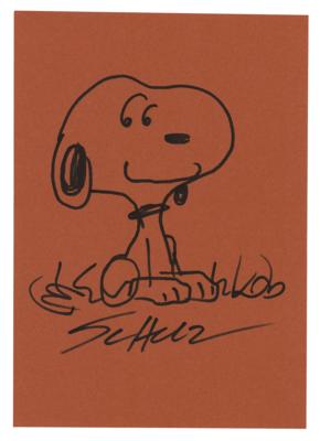 Lot #323 Charles Schulz Original Sketch of Snoopy - Image 1