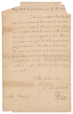 Lot #221 Henry Knox Letter Signed