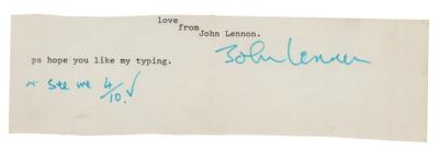 Lot #437 Beatles: John Lennon Signature