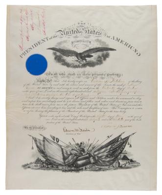 Lot #11 Andrew Johnson Document Signed as President