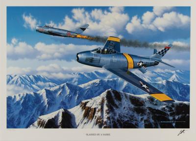 Lot #230 Aviation and Military (10) Art Prints Signed by Stan Stokes and James Dietz 